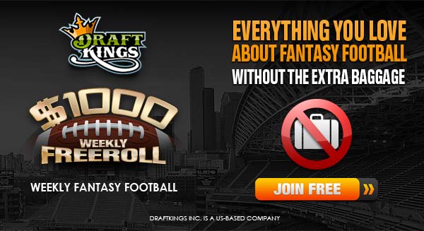 DraftKings $1000 Week 9 Fantasy Freeroll