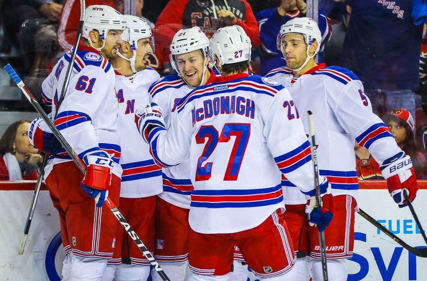 New York Rangers score five unanswered goals, down Penguins 52.