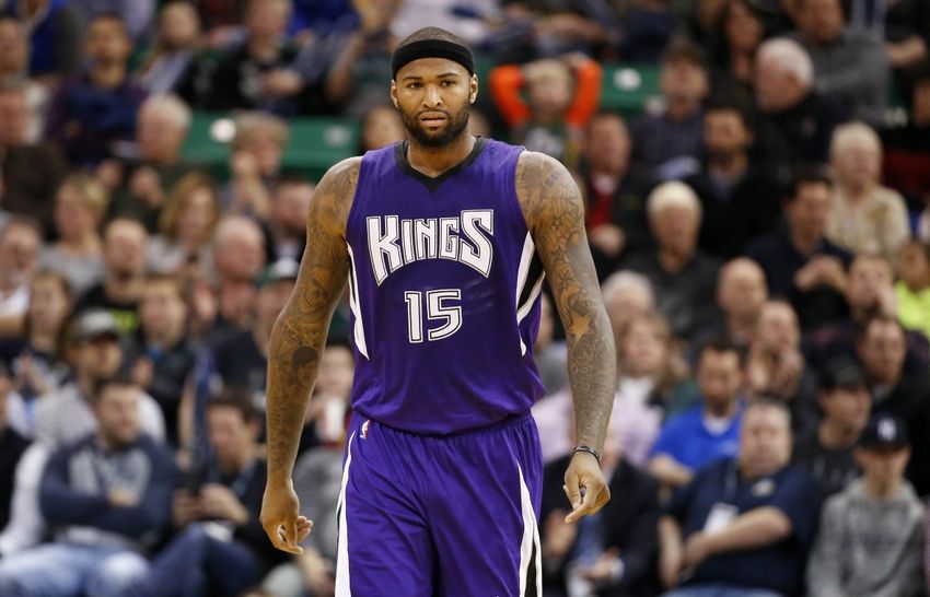 DeMarcus Cousins Sacramento Kings at Utah Jazz