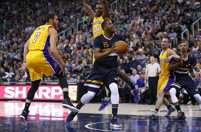 Derrick Favors Utah Jazz Los Angeles Lakers Larry Nance