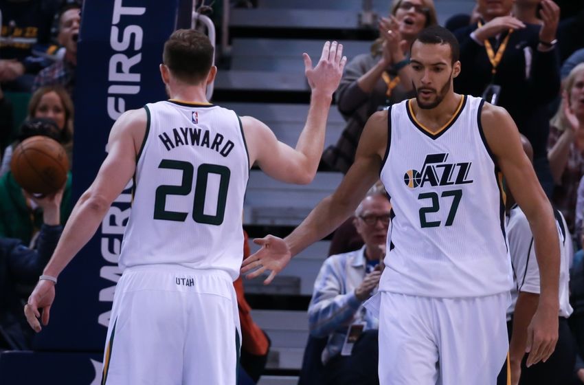 Utah Jazz Gordon Hayward Rudy Gobert