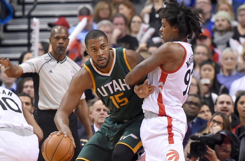 Derrick Favors Utah Jazz Toronto Raptors