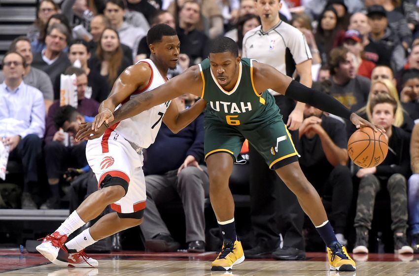 Utah Jazz Joe Johnson Kyle Lowry Toronto Raptors