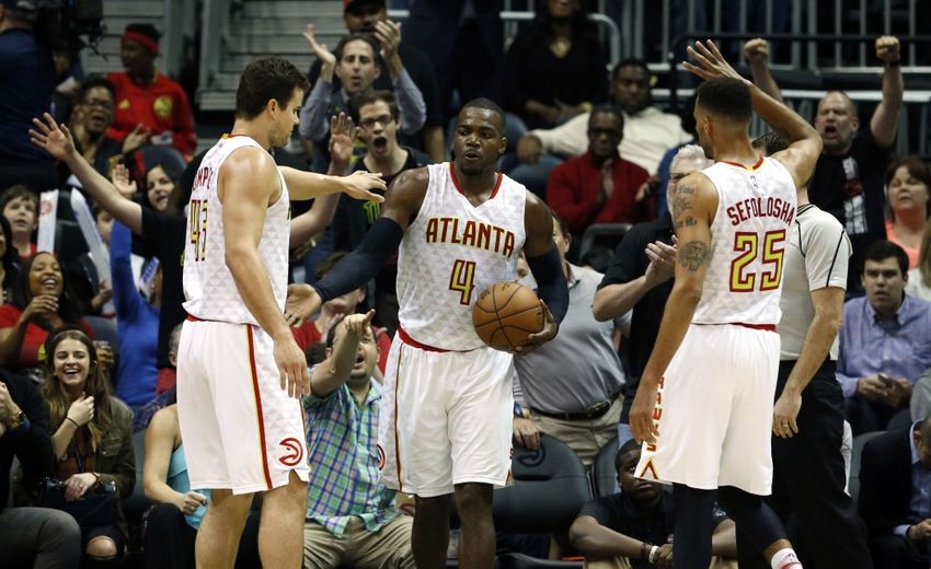 Mar 25, 2016; Atlanta, GA, USA; Atlanta Hawks forward <a rel=