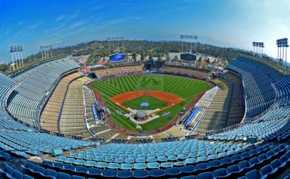 Apr 12, 2016; Los Angeles, CA, USA; General view of Dodger Stadium before the game between the Los Angeles Dodgers and the Arizona Diamondbacks. Mandatory Credit: Jayne Kamin-Oncea-USA TODAY Sports