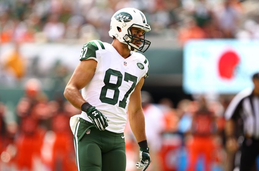 Sep 13, 2015; East Rutherford, NJ, USA; New York Jets wide receiver Eric Decker (87) during the first half at MetLife Stadium. Mandatory Credit: Danny Wild-USA TODAY Sports