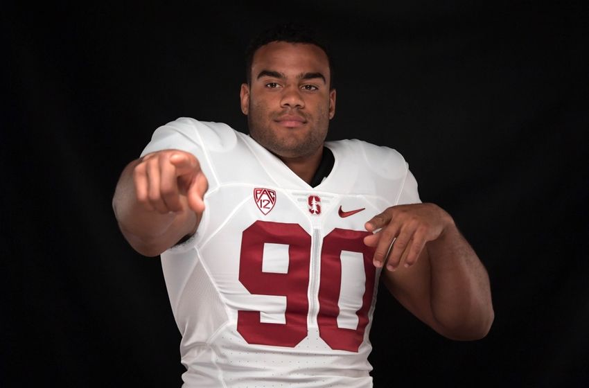 Jul 15, 2016; Hollywood, CA, USA; Stanford Cardinal defensive end Solomon Thomas poses during Pac-12 media day at Hollywood & Highland. Mandatory Credit: Kirby Lee-USA TODAY Sports