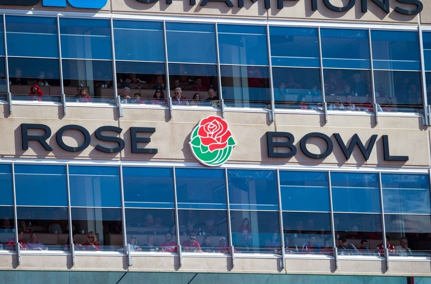 Oct 3, 2015; Madison, WI, USA; Rose Bowl signage in front of luxury boxes at Camp Randall Stadium during the game against the Iowa Hawkeyes. Iowa won 10-6. Mandatory Credit: Jeff Hanisch-USA TODAY Sports