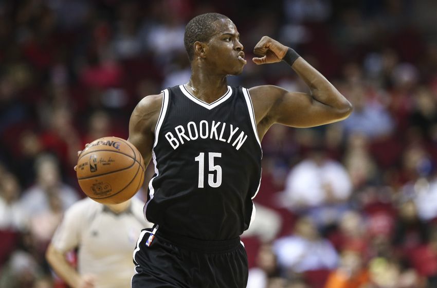 Dec 12, 2016; Houston, TX, USA; Brooklyn Nets guard Isaiah Whitehead (15) brings the ball up the court during the third quarter against the Houston Rockets at Toyota Center. Mandatory Credit: Troy Taormina-USA TODAY Sports