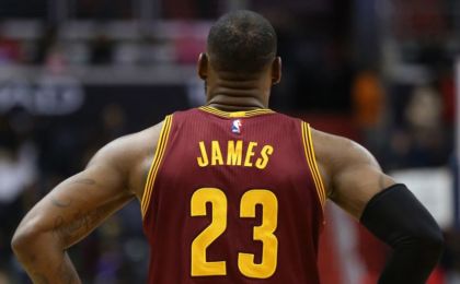 Nov 11, 2016; Washington, DC, USA; Cleveland Cavaliers forward LeBron James (23) stands on the court against the Washington Wizards at Verizon Center. Mandatory Credit: Geoff Burke-USA TODAY Sports