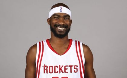 Sep 23, 2016; Houston, TX, USA; Houston Rockets guard Corey Brewer (33) during media day at Toyota Center. Mandatory Credit: Troy Taormina-USA TODAY Sports