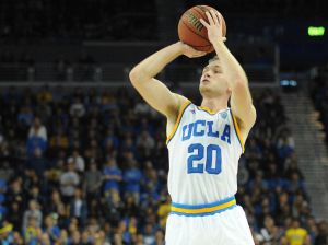 January 7, 2016; Los Angeles, CA, USA; UCLA Bruins guard Bryce Alford (20) shoots a basket against Arizona Wildcats during the second half at Pauley Pavilion. Mandatory Credit: Gary A. Vasquez-USA TODAY Sports