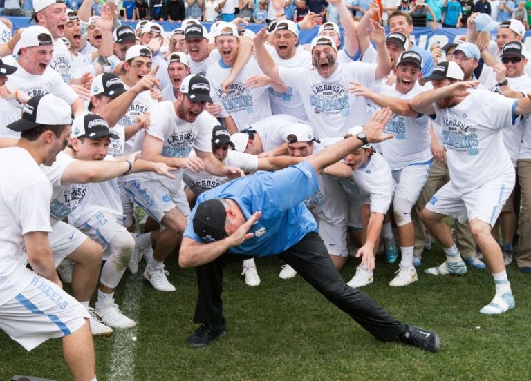 UNC Lacrosse One final dab for Joe Breschi to end the season