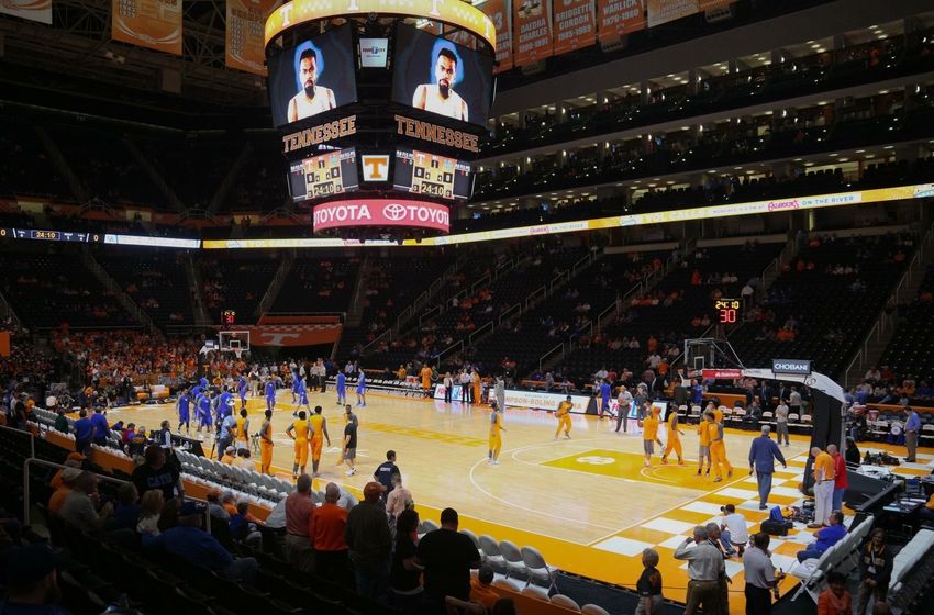 Feb 2, 2016; Knoxville, TN, USA; General view before the game between the Tennessee Volunteers and the Kentucky Wildcats at Thompson-Boling Arena. Mandatory Credit: Randy Sartin-USA TODAY Sports