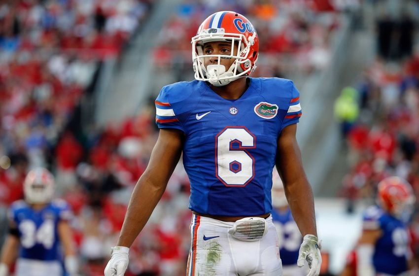 Oct 29, 2016; Jacksonville, FL, USA; Florida Gators defensive back Quincy Wilson (6) against the Georgia Bulldogs during the second half at EverBank Field. Florida Gators defeated the Georgia Bulldogs 24-10. Mandatory Credit: Kim Klement-USA TODAY Sports