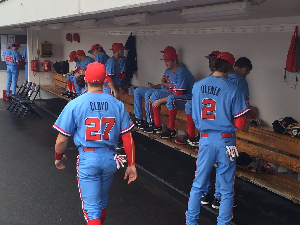 Ole Miss Baseball and "Powder Blue" uniforms in pictures