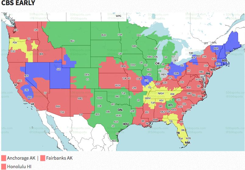 Nfl Coverage Map Week 5 Maps Location Catalog Online Hot Sex Picture