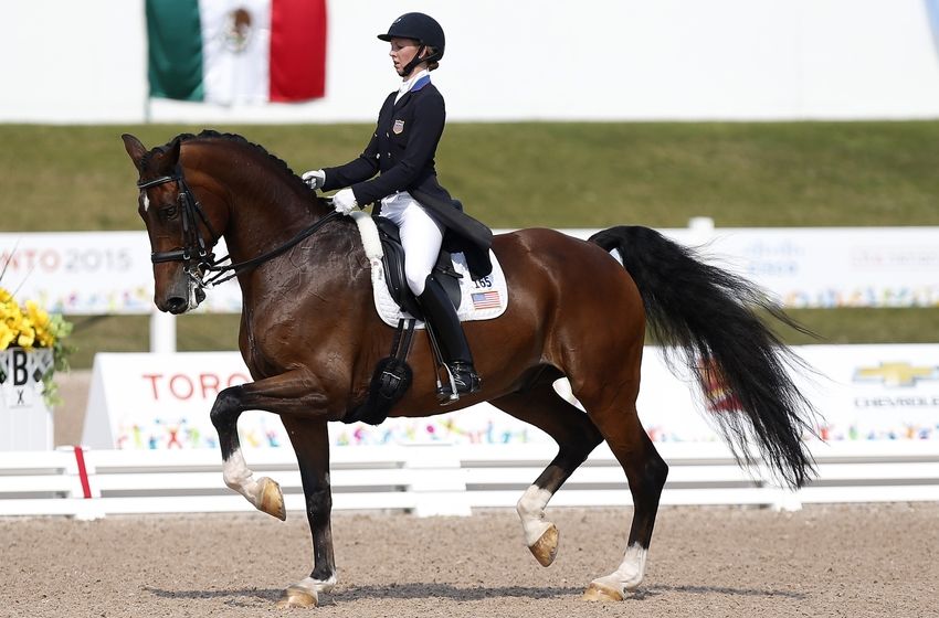 Olympic equestrian dressage grand prix results August 11