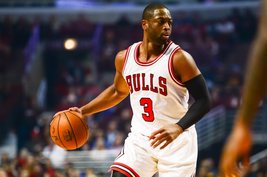 Oct 29, 2016; Chicago, IL, USA; Chicago Bulls guard Dwyane Wade (3) controls the ball during the first half against the Indiana Pacers at United Center. Mandatory Credit: Jeffrey Becker-USA TODAY Sports