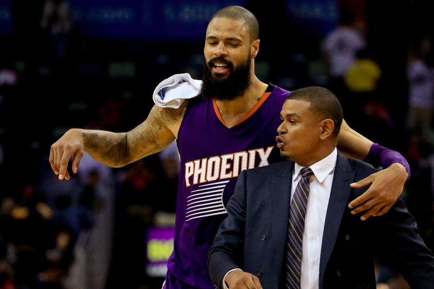 Phoenix Suns center Tyson Chandler (4) is one of my FanDuel daily picks for today. Mandatory Credit: Derick E. Hingle-USA TODAY Sports