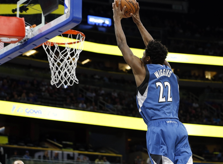 Minnesota Timberwolves forward Andrew Wiggins (22) is in my draftKings daily picks lineup again tonight. Mandatory Credit: Kim Klement-USA TODAY Sports