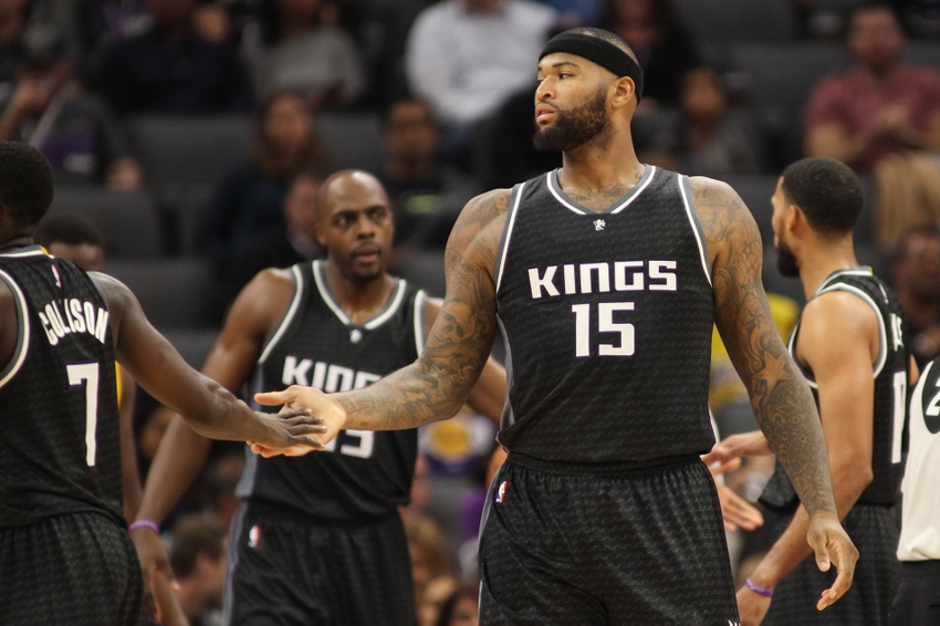 Sacramento Kings center DeMarcus Cousins (15) is in today's FanDuel daily picks. Mandatory Credit: Sergio Estrada-USA TODAY Sports