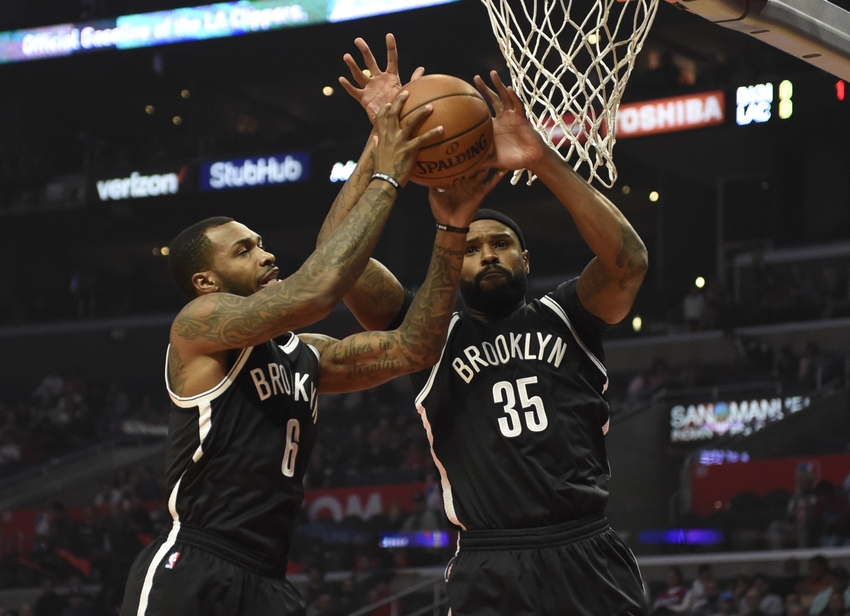 Brooklyn Nets guard Sean Kilpatrick (6) and forward Trevor Booker (35) are both in my FanDuel daily picks again today. Mandatory Credit: Richard Mackson-USA TODAY Sports