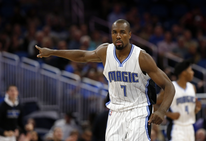 Orlando Magic forward Serge Ibaka (7) is a strong option in these DraftKings daily picks for today. Mandatory Credit: Kim Klement-USA TODAY Sports