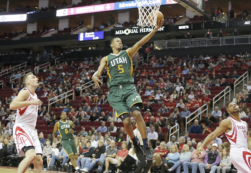 Utah Jazz guard Rodney Hood (5) is in my DraftKings daily picks lineup for tonight. Mandatory Credit: Thomas B. Shea-USA TODAY Sports