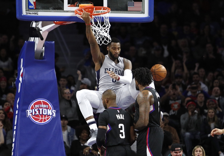 Detroit Pistons center Andre Drummond (0) is in my FanDuel daily picks tonight. Mandatory Credit: Raj Mehta-USA TODAY Sports