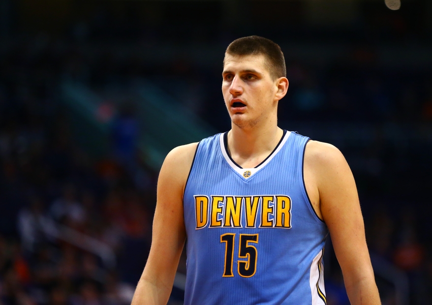 Nuggets forward Nikola Jokic (15) is in my FanDuel daily picks for today. Mandatory Credit: Mark J. Rebilas-USA TODAY Sports