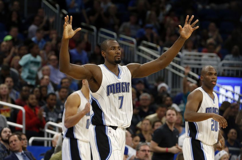 Orlando Magic forward Serge Ibaka (7) is in today's DraftKings daily picks lineup. Mandatory Credit: Kim Klement-USA TODAY Sports