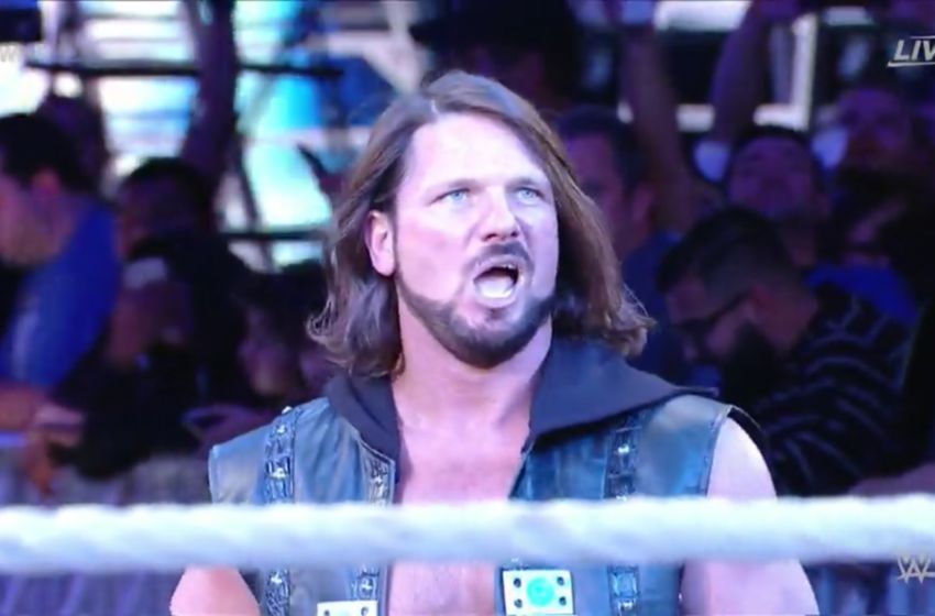 AJ Styles is WWE World Champion and don't you forget it.