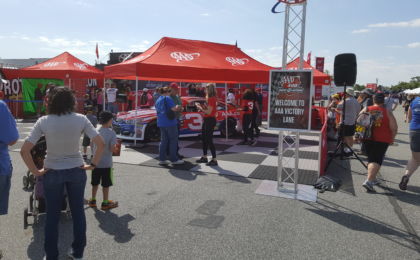 One of the many tents setup outside of the track at Dover. AAA was giving out cold passes Saturday Morning. Photo Credit: Michael Guadalupe