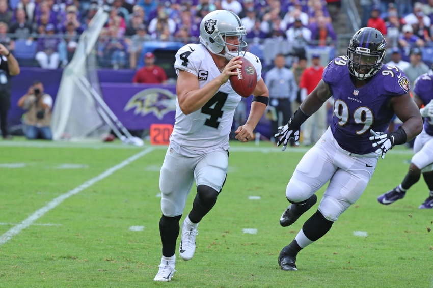 Oct 2, 2016; Baltimore, MD, USA; Oakland Raiders wide receiver Michael ...