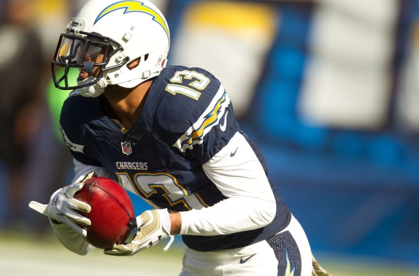 Nov 16, 2014; San Diego, CA, USA; San Diego Chargers wide receiver Keenan Allen (13) carries the ball during the Chargers 13-6 win over the Oakland Raiders at Qualcomm Stadium. Mandatory Credit: Stan Liu-USA TODAY Sports