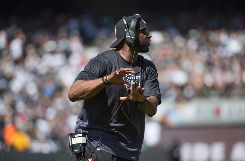 September 20, 2015; Oakland, CA, USA; Oakland Raiders defensive backs Marcus Robertson during the second quarter against the Baltimore Ravens at O.co Coliseum. The Raiders defeated the Ravens 37-33. Mandatory Credit: Kyle Terada-USA TODAY Sports