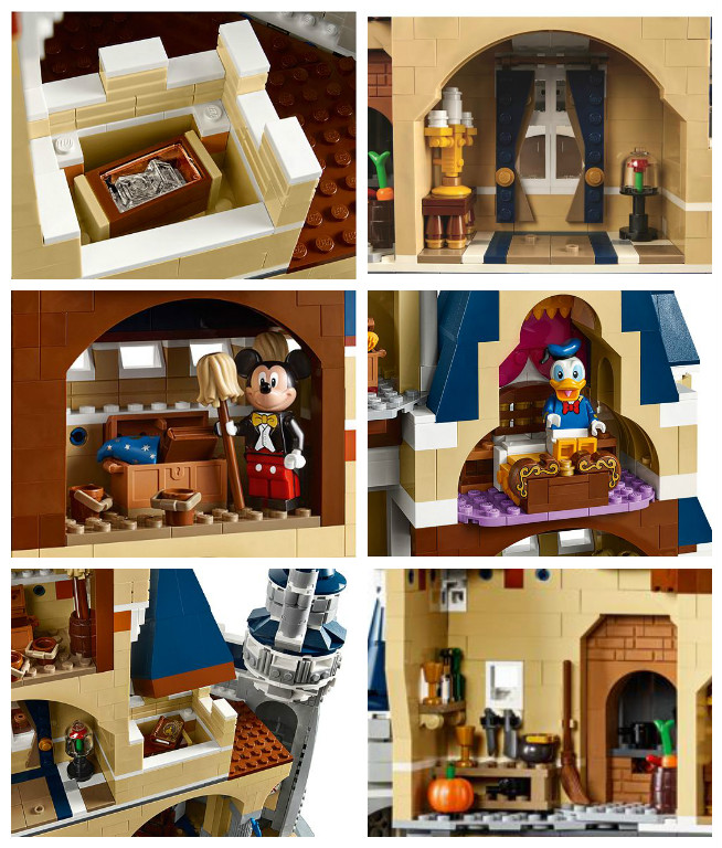 walt disney castle lego set