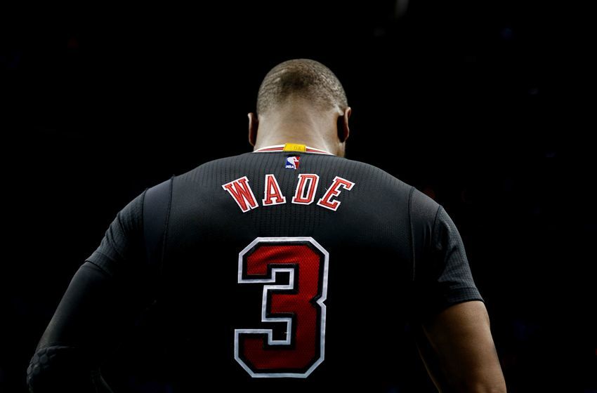 Dec 23, 2016; Charlotte, NC, USA; Chicago Bulls guard Dwyane Wade (3) stands on the court prior to the game against the Charlotte Hornets at Spectrum Center. The Hornets defeated the Bulls 103-91. Mandatory Credit: Jeremy Brevard-USA TODAY Sports