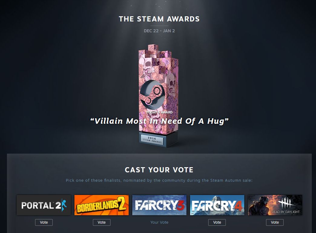 The Steam Awards 2016 Winners Have Been Announced