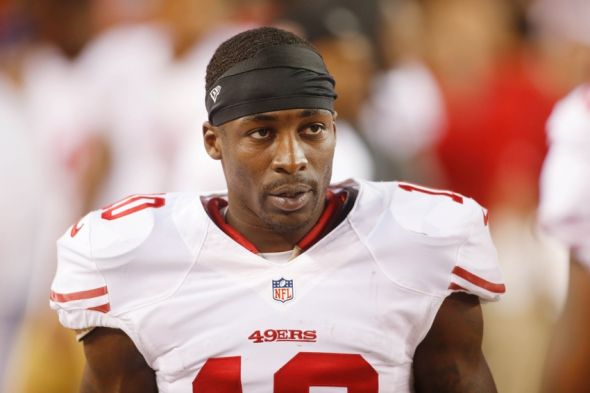 Oct 19, 2014; Denver, CO, USA; San Francisco 49ers wide receiver Bruce Ellington (10) during the game against the Denver Broncos at Sports Authority Field at Mile High. Mandatory Credit: Chris Humphreys-USA TODAY Sports