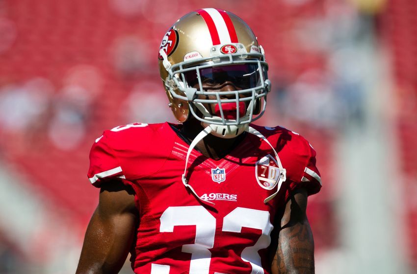 Oct 23, 2016; Santa Clara, CA, USA; San Francisco 49ers cornerback Rashard Robinson (33) before the game against the Tampa Bay Buccaneers at Levi's Stadium. Mandatory Credit: Kelley L Cox-USA TODAY Sports