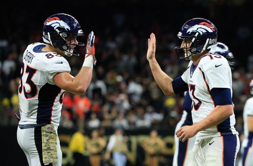 Denver Broncos A.J. Derby Trevor Siemian