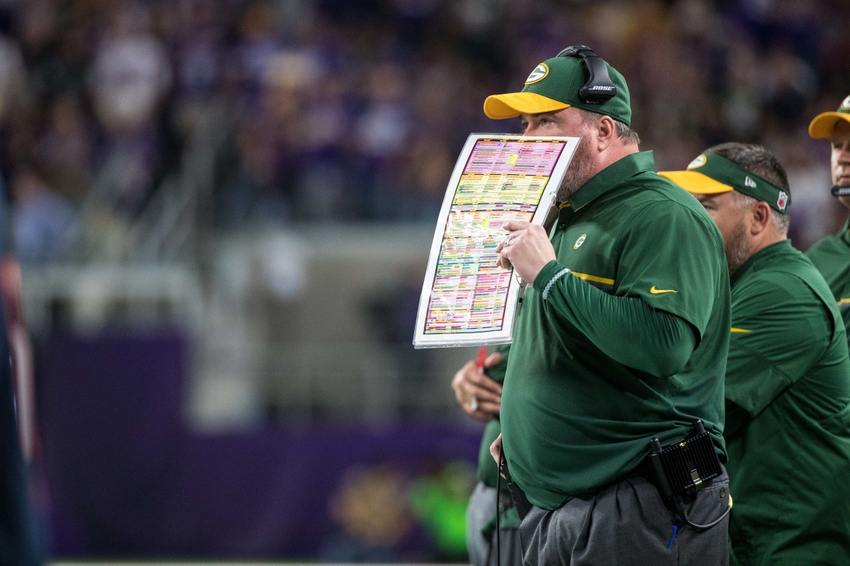 Green Bay Packers head coach Mike Mc Carthy against the Minnesota Vikings at U.S. Bank Stadium. The Vikings defeated the Packers 17-14. Brace Hemmelgarn-USA TODAY Sports