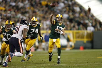Aaron Rodgers Chicago Bears v Green Bay Packers