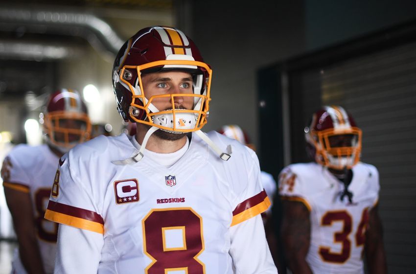 Dec 11, 2016; Philadelphia, PA, USA; Washington Redskins quarterback Kirk Cousins (8) before warmups against the Philadelphia Eagles at Lincoln Financial Field. Mandatory Credit: James Lang-USA TODAY Sports