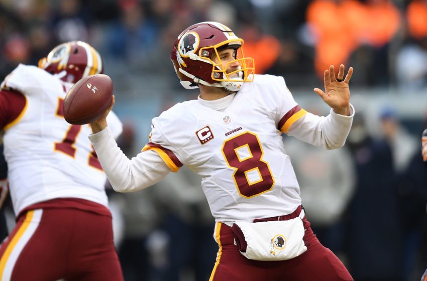 Dec 24, 2016; Chicago, IL, USA; Washington Redskins quarterback Kirk Cousins (8) throws the ball against the Chicago Bears during the first half at Soldier Field. Mandatory Credit: Patrick Gorski-USA TODAY Sports