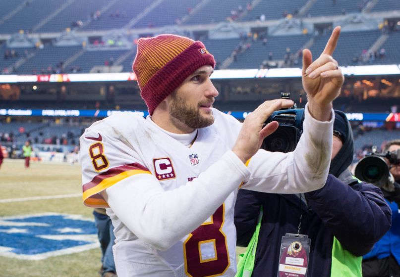 Dec 24, 2016; Chicago, IL, USA; Washington Redskins quarterback Kirk Cousins (8) after the game against the Chicago Bears at Soldier Field. The Redskins defeat the Bears 41-21. Mandatory Credit: Jerome Miron-USA TODAY Sports