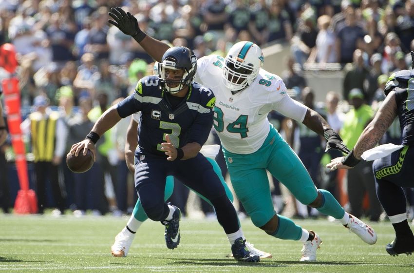 Image result for russell wilson sack dolphins