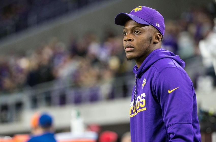 Dec 1, 2016; Minneapolis, MN, USA; Minnesota Vikings quarterback Teddy Bridgewater (5) looks on prior to the game against the Dallas Cowboys at U.S. Bank Stadium. Mandatory Credit: Brace Hemmelgarn-USA TODAY Sports